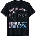 thumbnail image 1 of Twice In A Lifetime Solar Eclipse Shirt 2024 Total Eclipse T-Shirt, 1 of 2