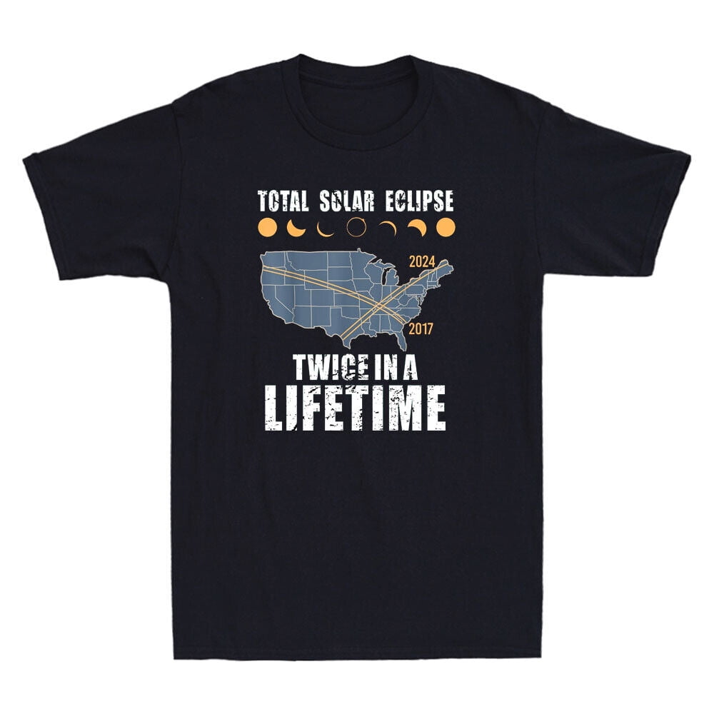Twice In A Lifetime Solar Eclipse Shirt 2024 Total Eclipse Vintage Men