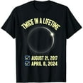 thumbnail image 1 of Twice In a Lifetime Solar Eclipse Shirt 2024 Total Eclipse T-Shirt, 1 of 3