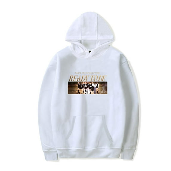 Twice KPOP Merch Ready to Be World Tour Hoodie Women Men Long Sleeve Pullover Streetwear