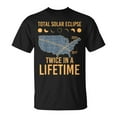 thumbnail image 1 of Twice In A Lifetime Solar Eclipse 2024 Total Eclipse T-Shirt – Unique Celestial Event Graphic Tee for Men Women Kids, April 8 Totality Celebration Shirt, Astronomy Lover’s , Size S, Color Black, 1 of 3