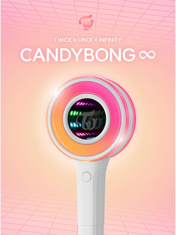 Twice Lightstick Ver3, Official Lightstick/Candybong Infinity Ver 3 ,Kpop Lightstick with 10 Photocards