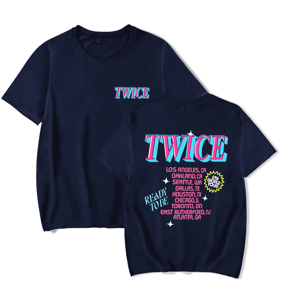 TWICE 5TH WORLD TOUR READY TO BE Tシャツ XL TWICE T-shirt 5TH WORLD TOUR 'READY TO BE' in JAPAN black