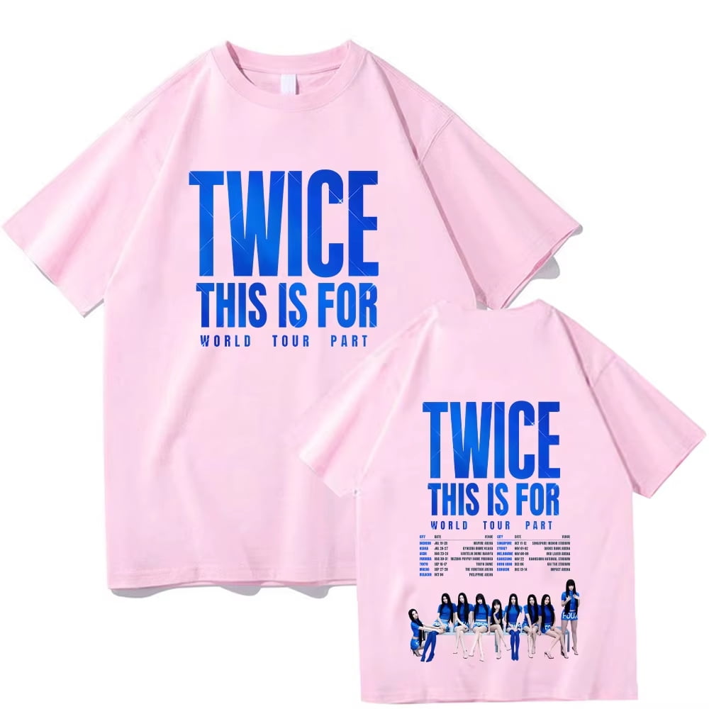 TWICE THIS IS FOR WORLD TOUR Tシャツ Mサイズ 白 T-SHIRT【L