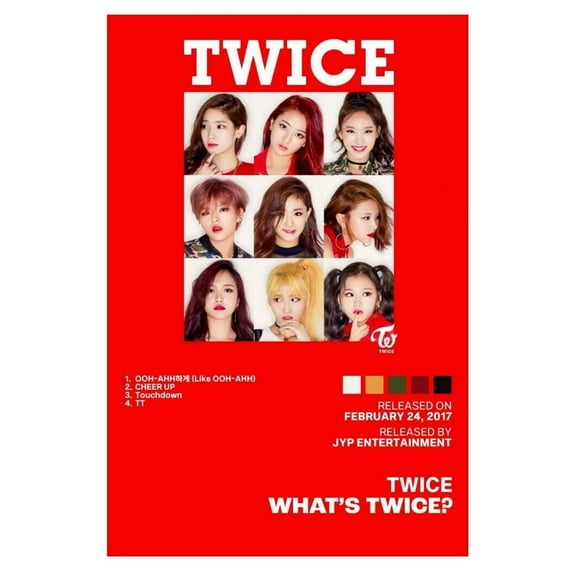 Twice What is Twice? Album Cover Music Poster K-pop Home Decor For Living Room Aesthetic Kpop Female Girl Group Cover Trendy Korean Dorm Wall Art