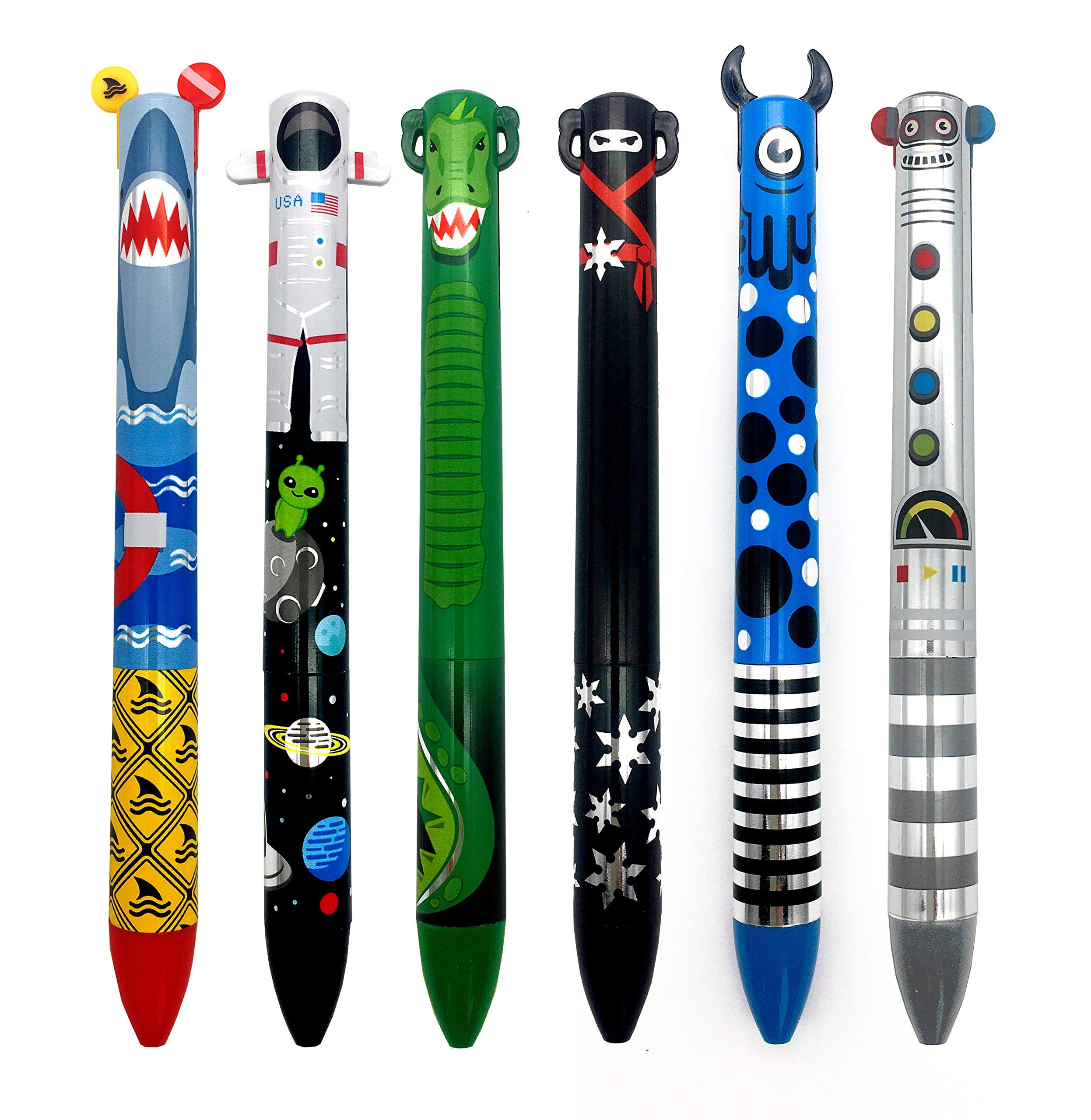Twice as Nice 2 Color Click Pens - Metallic - Set of 6