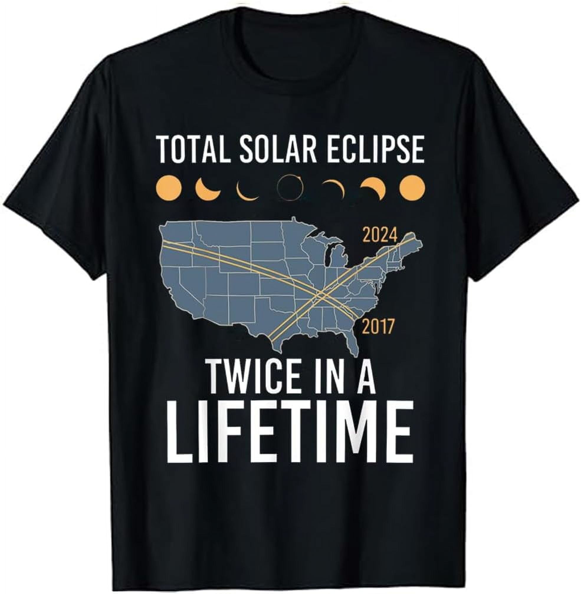 Twice in A Lifetime Solar Eclipse Shirt 2024 Total Eclipse Cotton T