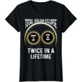 thumbnail image 1 of Twice in Lifetime 2024 Total Solar Eclipse America Ladies' Crewneck T-Shirt, 1 of 2