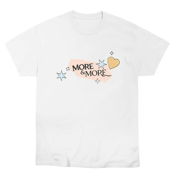 Twice more&more Merch Print Streetwear Men Women Fashion Oversized Short Sleeve T-shirt