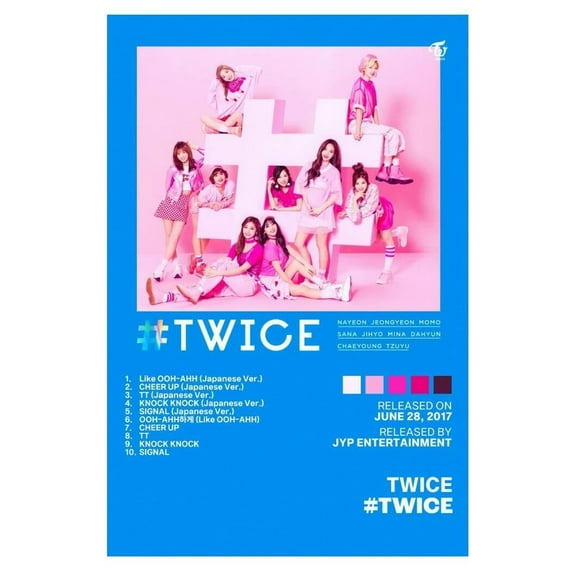 Twice #twice Album Cover Music Poster K-pop Home Decor For Living Room Aesthetic Kpop Female Girl Group Cover Trendy Korean Dorm Wall Art