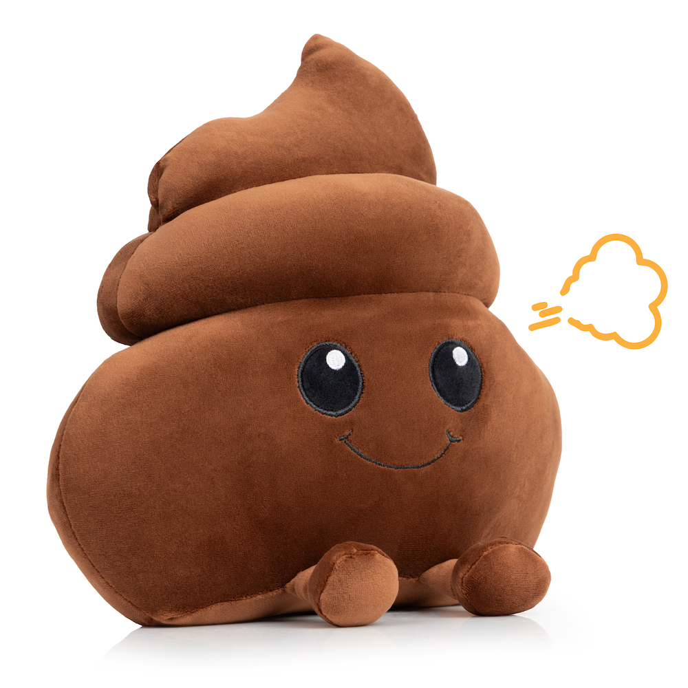 Twiddler Toys Poop Emoji Fart Noise Maker Large 11 Plush Toy Makes 