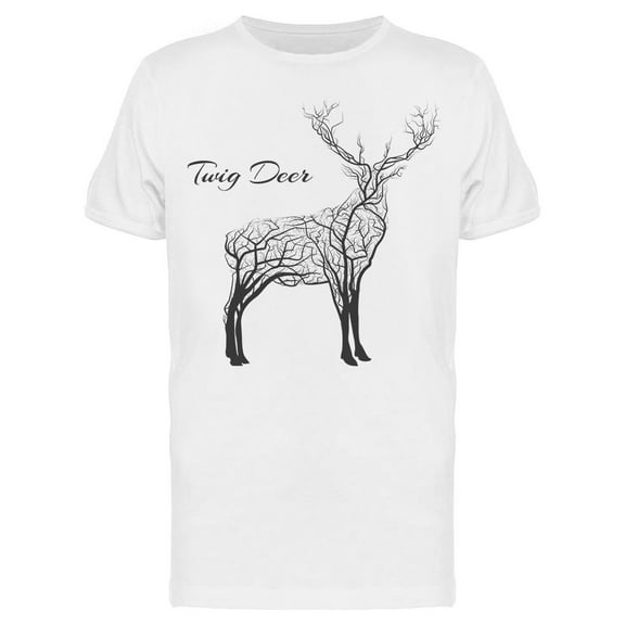 Twig Deer T-Shirt Men -Image by Shutterstock, Male x-Large