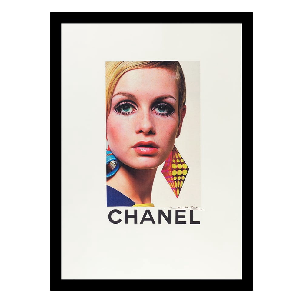 Twiggy Designer Fashion Framed Print