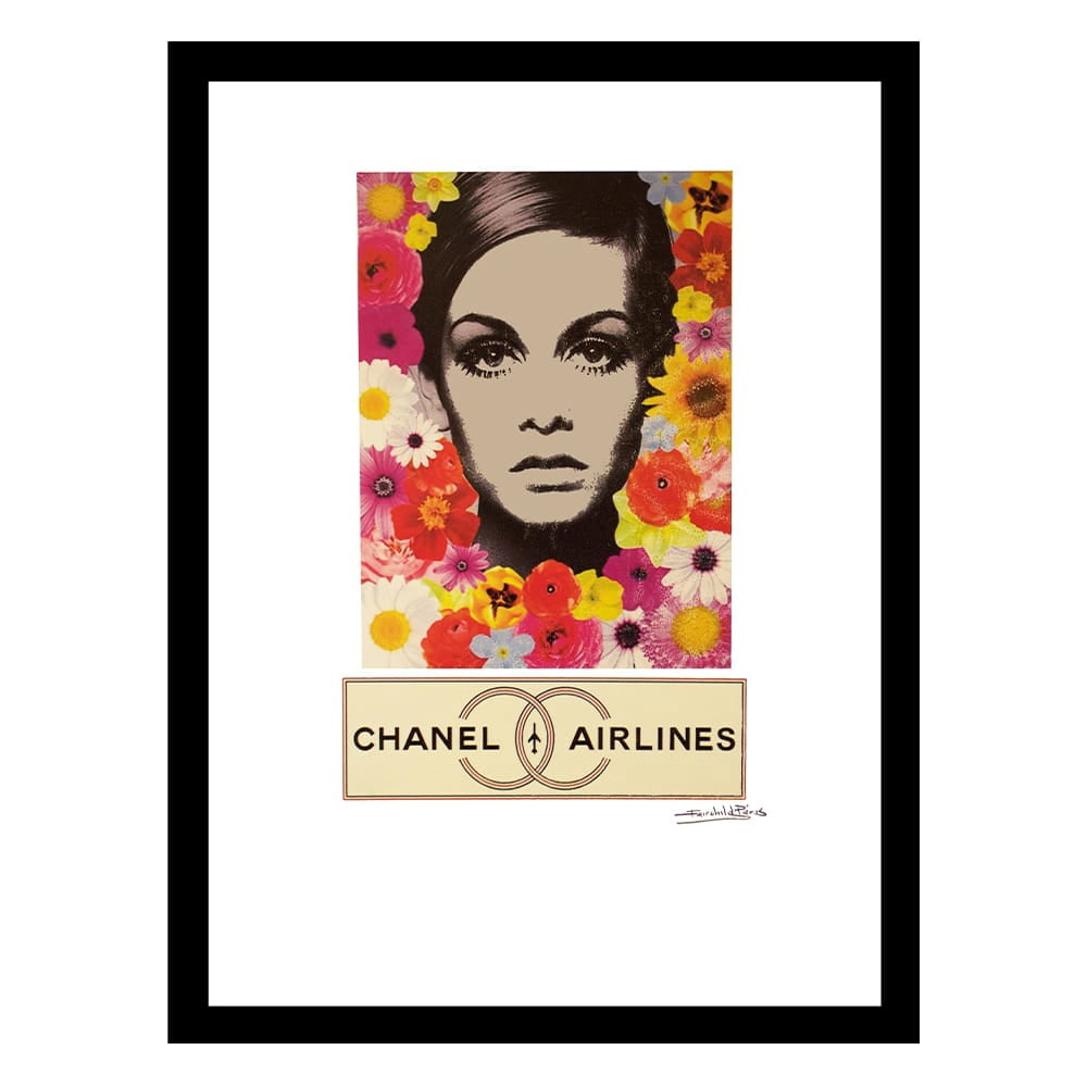Twiggy Designer Fashion Framed Print