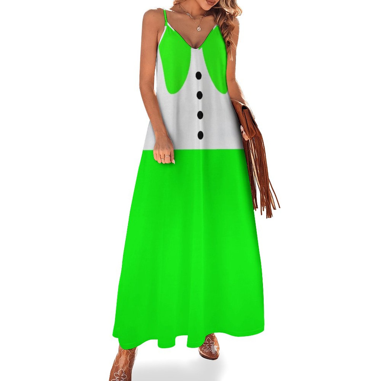 twiggy green dress Jingle Bell Bloom Twiggy Dress S GREEN