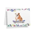thumbnail image 1 of Twigs Paper - English Bulldog Thank You Cards - Set of 12 Blank Dog Cards (5.5 x 4.25 Inch) with 12 Envelopes - 100% EcoFriendly Stationery - Made In USA, 1 of 6