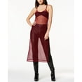 thumbnail image 1 of Twiin Fishnet Midi Dress Plum M, 1 of 1
