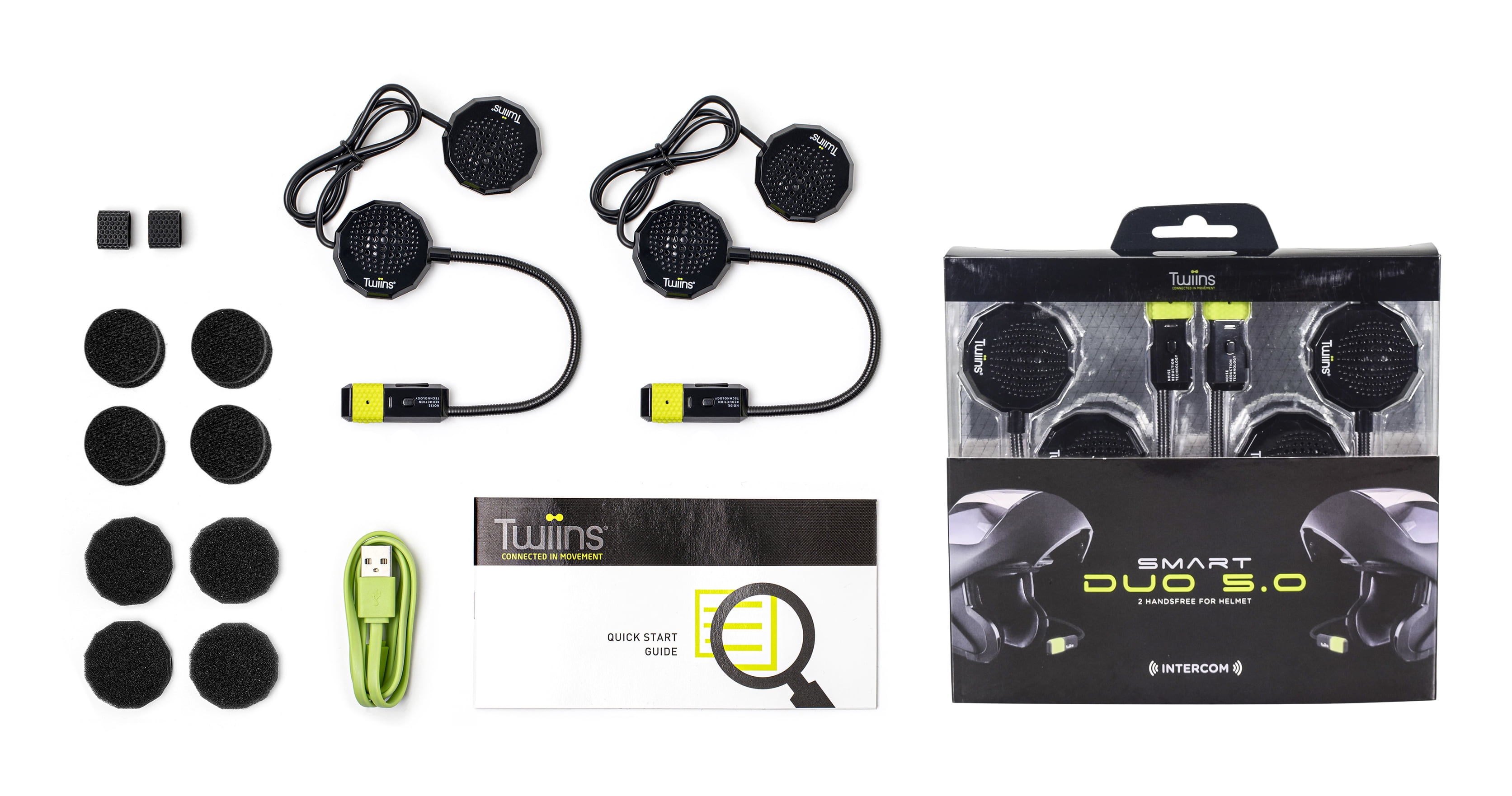 Twiins HF Smart Duo Bluetooth Motorcycle Helmet Communication