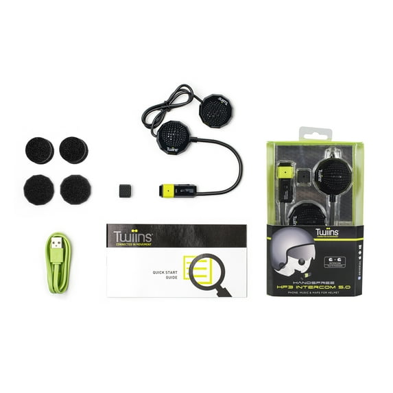 Twiins HF3 5.0 Intercom Bluetooth Motorcycle Helmet Communication Headset