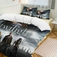 thumbnail image 1 of Twilight 3-Piece Bedding Set Soft Warm And Comfortable Soft Bed Set with 1 Duvet Cover And 2 Pillowcases for Bedroom, 1 of 7