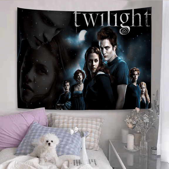 Twilight Backdrop 5x3 Twilight Birthday Party Supplies Background Cake Table Decor Banner for Twilight Birthday Cake Table Decoration