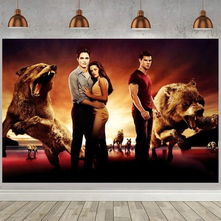 Twilight Birthday Banner Party Decorations Backdrop Photo Background Wall Decor Twilight Party Supplies