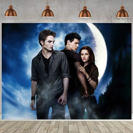 Twilight Birthday Banner Party Decorations Backdrop Photo Background Wall Decor Twilight Party Supplies