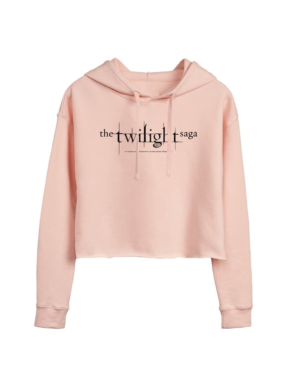 - Black Logo Women's Cropped Graphic Hoodie
