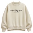 thumbnail image 1 of Twilight - Black Logo Oversized Fleece Crew Sweatshirt, 1 of 4