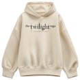 thumbnail image 1 of Twilight - Black Logo - Women's Oversized Fleece Hoodie Sweatshirt, 1 of 4