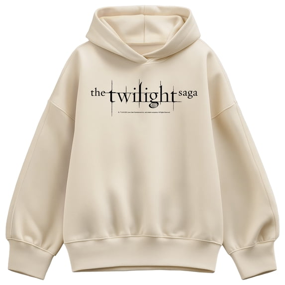 Twilight - Black Logo - Women's Oversized Fleece Hoodie Sweatshirt