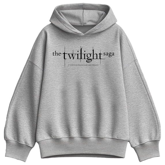Twilight - Black Logo - Women's Oversized Fleece Hoodie Sweatshirt