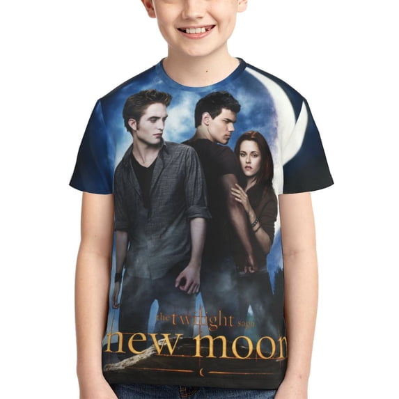 Twilight Boys Girls 3d Graphic Printed T-Shirt Crewneck Short Sleeve Tees