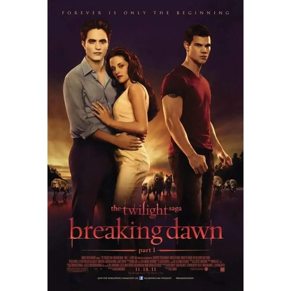 Twilight Breaking Dawn 2011 SDCC cast mini poster Bella Edward Jacob