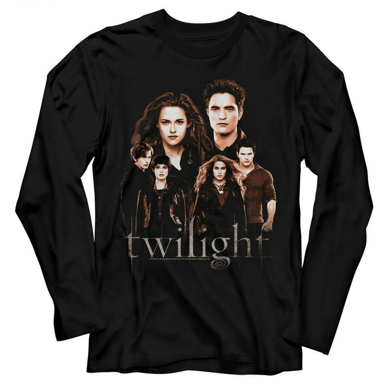 Twilight Breaking Dawn Group Black Adult Long Sleeve T-Shirt