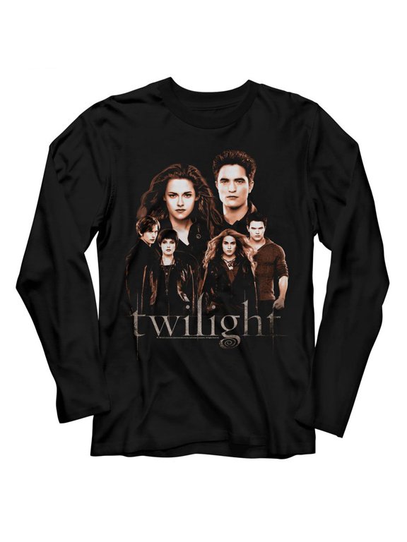 Twilight Breaking Dawn Group Black Adult Long Sleeve T-Shirt