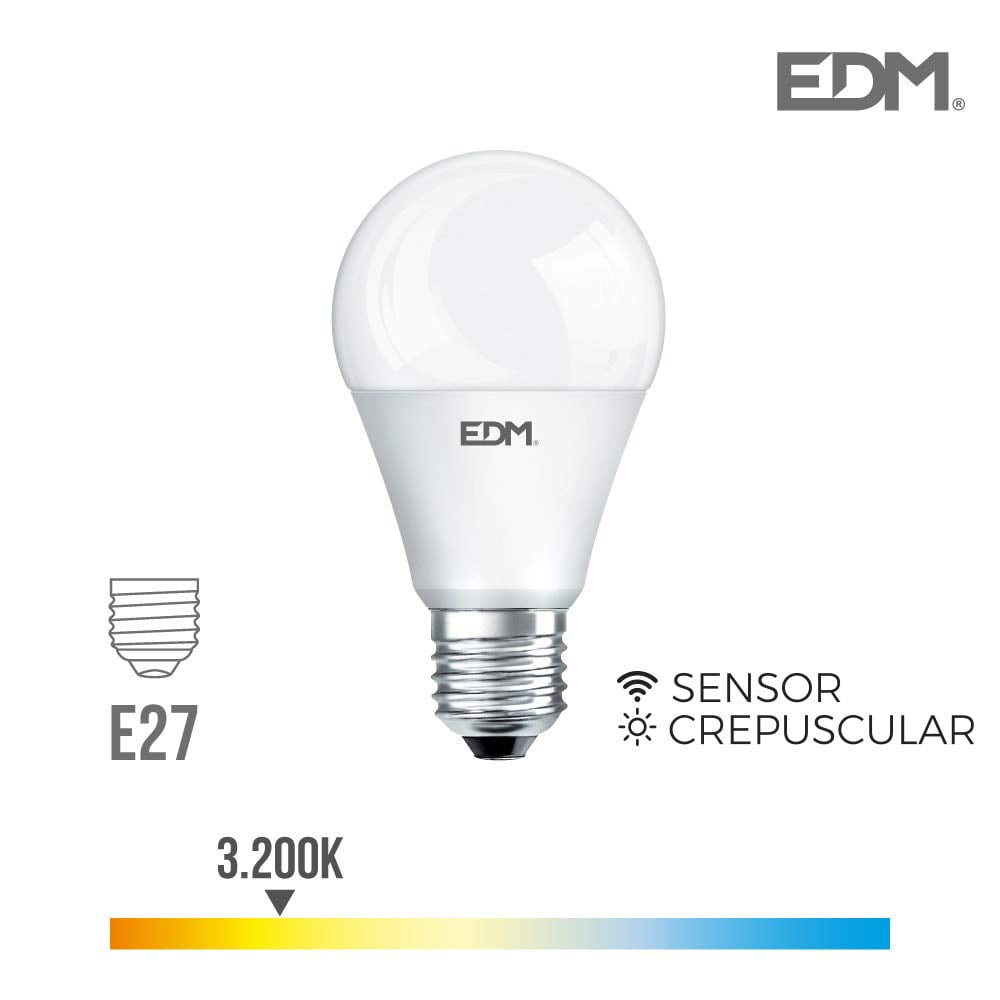 Twilight Bulb Standard led e27 10w 800 lm 3200k Warm Light edm EDM ...