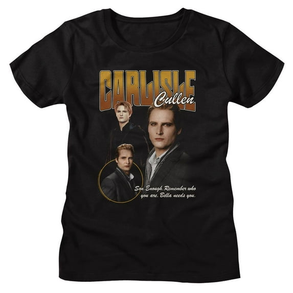 Twilight Carlisle Bella Needs You Quote Black Women's T-Shirt