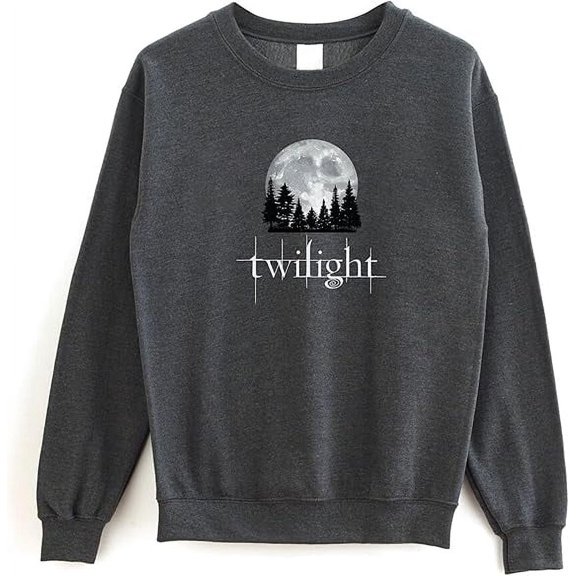Twilight Crewneck Sweatshirt - Vintage Moon Forks Sweater, Movie Lovers Sweatshirt