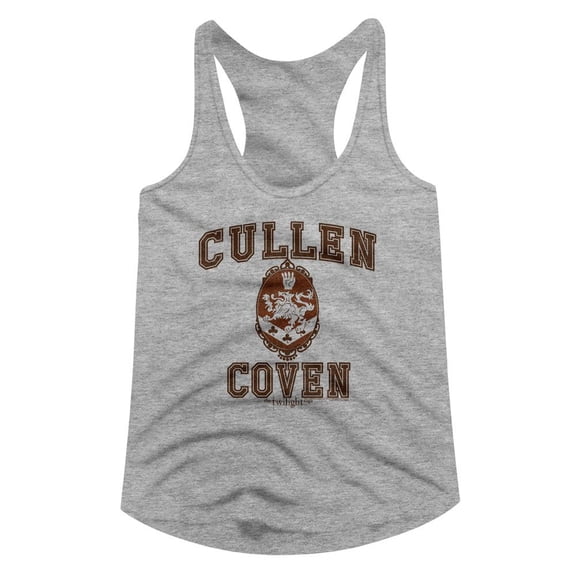 Twilight Cullen Family Alumni Gray Heather Ladies Slimfit Racerback Xl