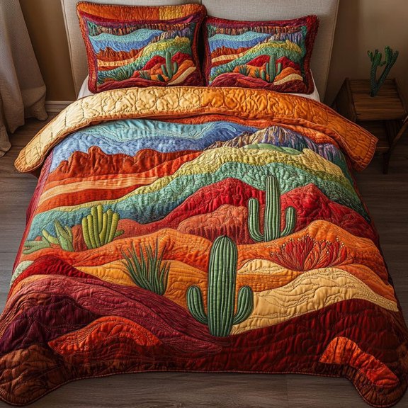 Twilight Desert 3-Piece Quilted Bedding Set BTO1310516