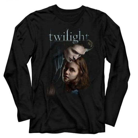 Twilight Ed And Bella Black Long Sleeve T-Shirt 2Xl