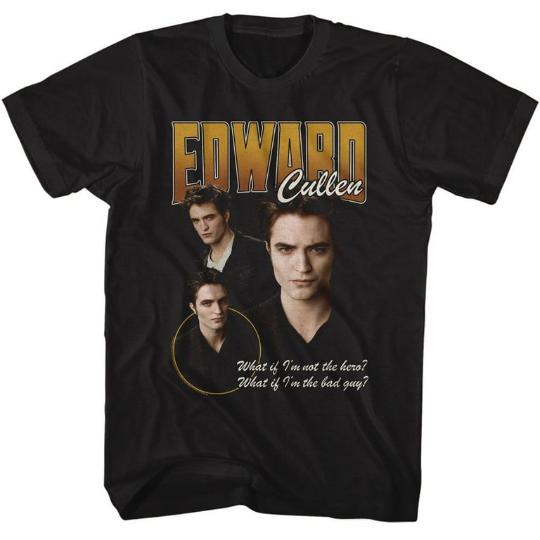 Twilight Edward 3 Character Pose Black Adult T-Shirt 4Xlt