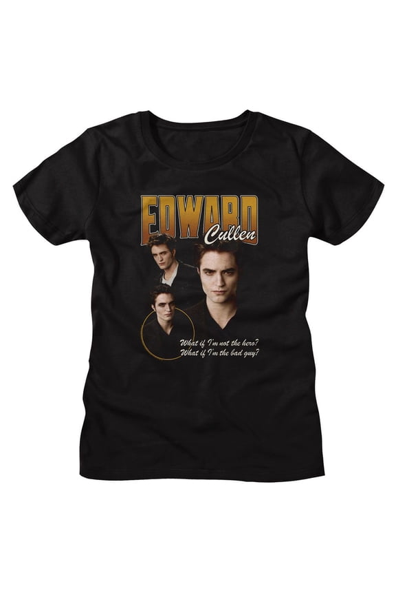 Twilight Edward 3 Character Pose Black Women's T-Shirt