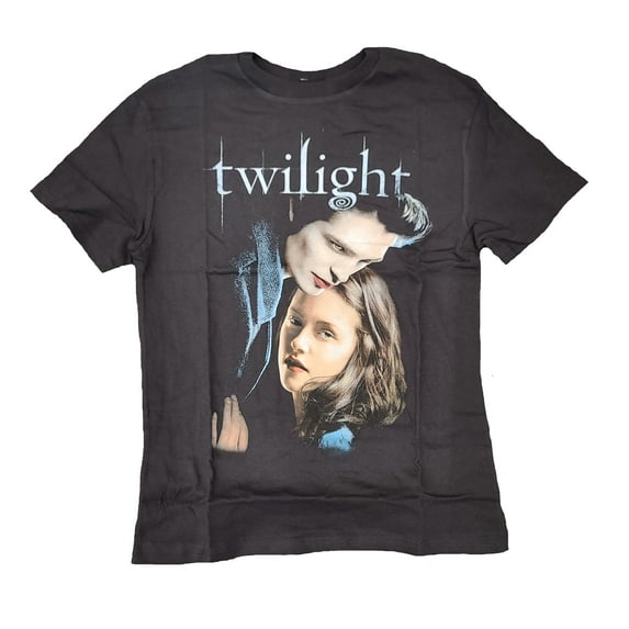 Twilight Edward & Bella Black Graphic T-Shirt - X-Large
