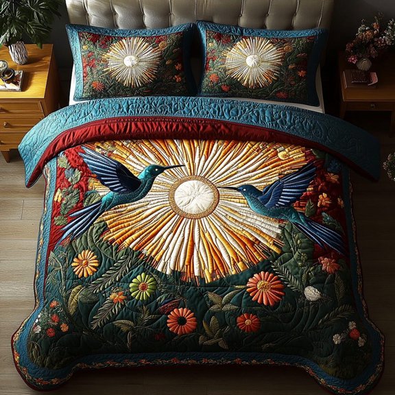 Twilight Flutter 3-Piece Quilted Bedding Set BTO1310507