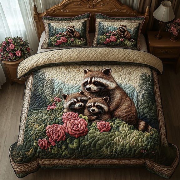 Twilight Forager 3-Piece Quilted Bedding Set BTO1310591