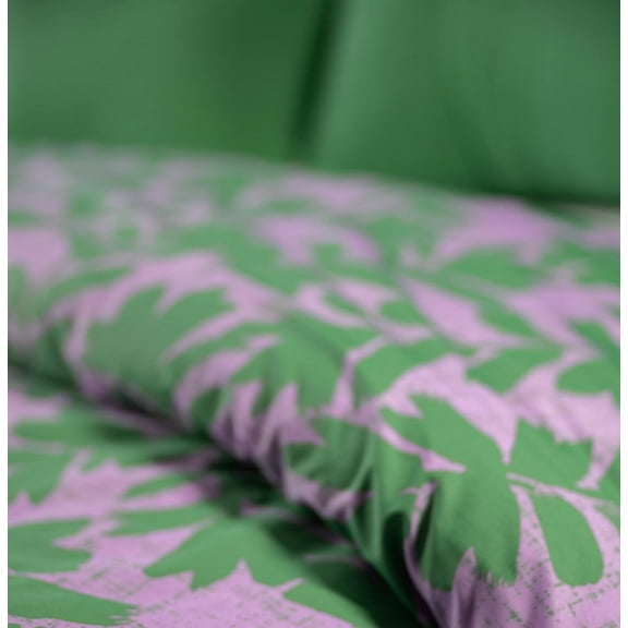 Twilight Forest-Recycled Plastic/Sustainable Cotton Twin Duvet Cover Set Including 1 Sham.Made in Green by Oeko-Tex.