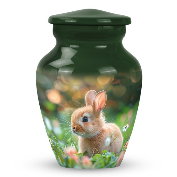 Twilight Garden Rabbit Urn For Human Ashes Adult Woman - Memorial Urns And Keepsakes For Ashes - Small Urns For Human Ashes - Keepsake Urns For Human Ashes - Funeral Urns (Size -3inch, 1Pcs)