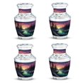 thumbnail image 1 of Twilight Glow on a Frozen Creek - Urn For Human - Durable Large Urn for Adult Human Ashes - Unique Urn and Decorative - Unique and Sophisticated Design - 3 Inch, Set Of 4, 1 of 5